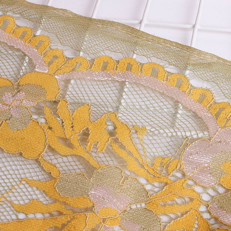 Lace Fabric Cutwork Dress Polyester for Women's Wear Wholesale Supplie 5